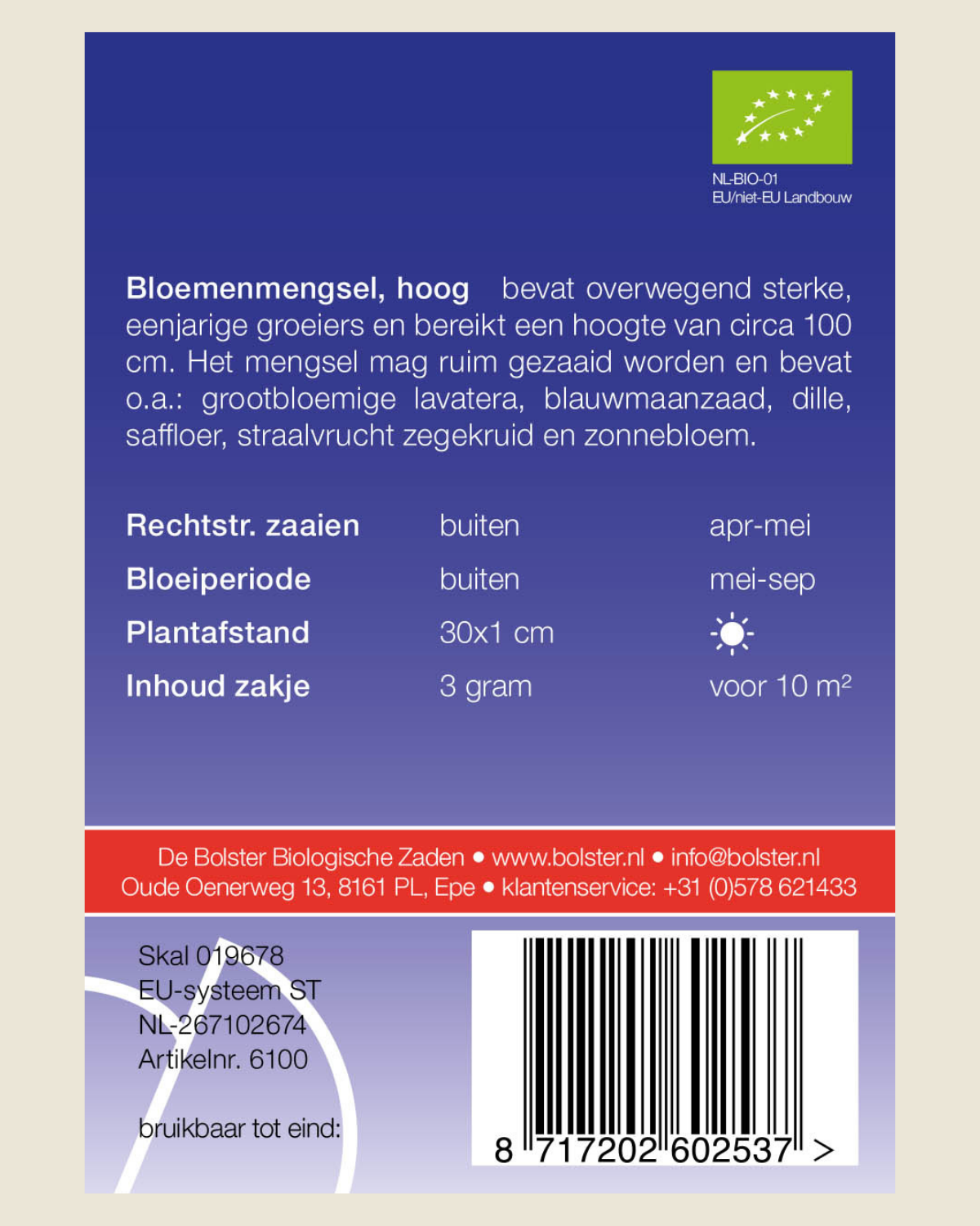 Bloemenmengsel, hoog BIO