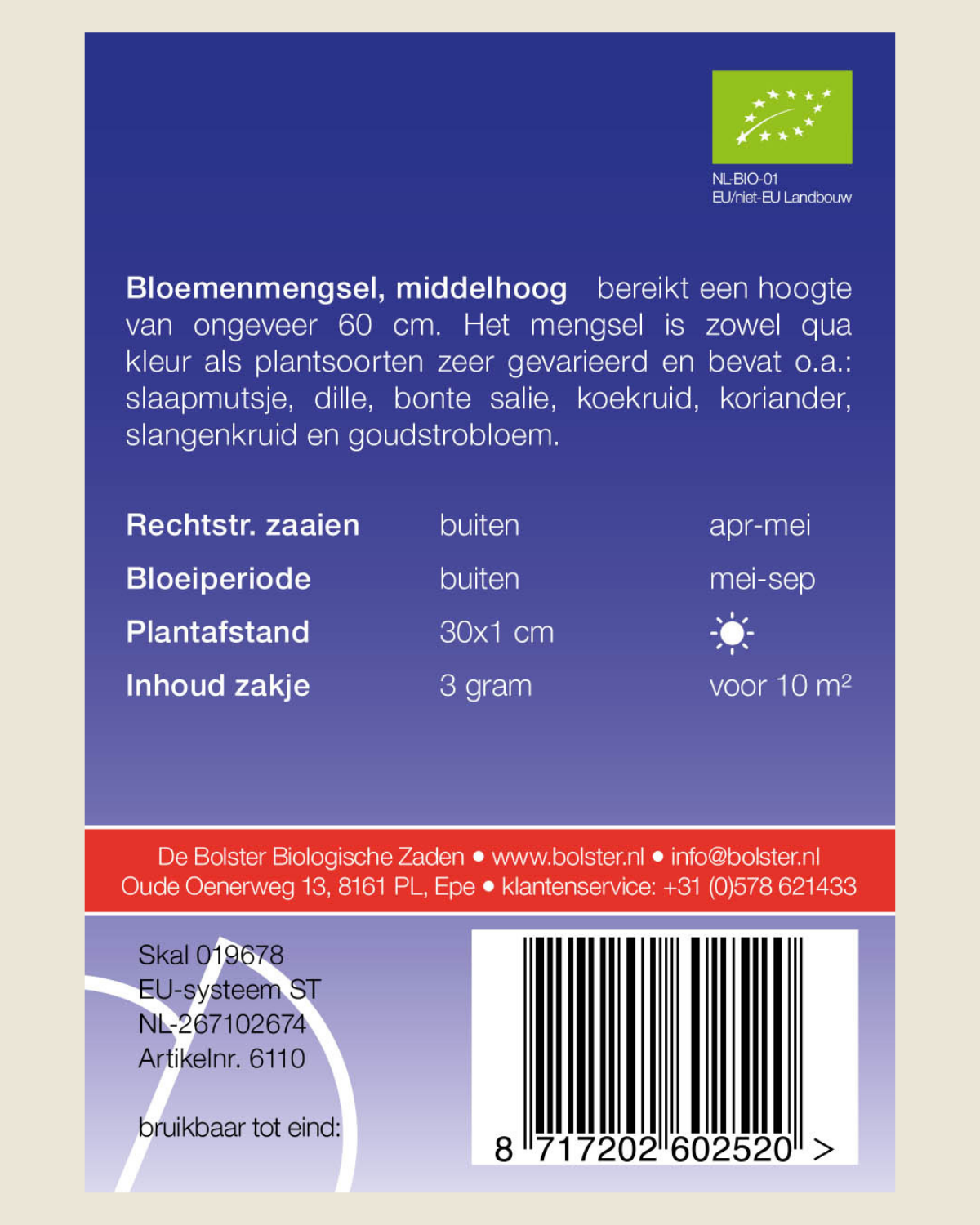 Bloemenmengsel, middelhoog BIO