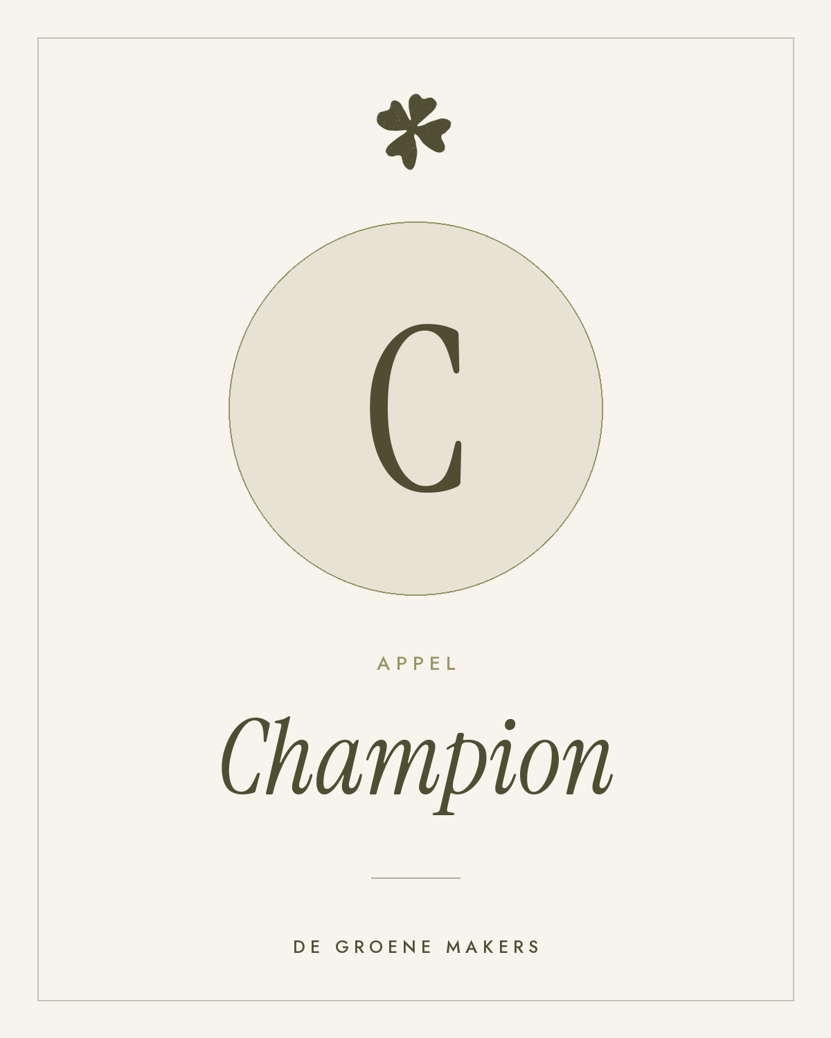 Appel ‘Champion’ - De Groene Makers