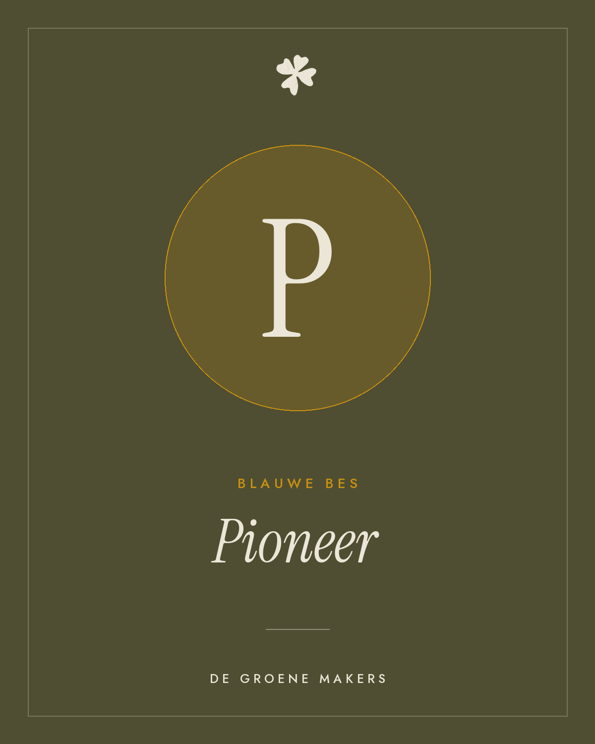Blauwe bes 'Pioneer' – De Groene Makers