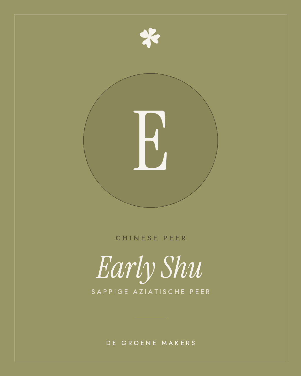 Chinese peer 'Early shu' – De Groene Makers