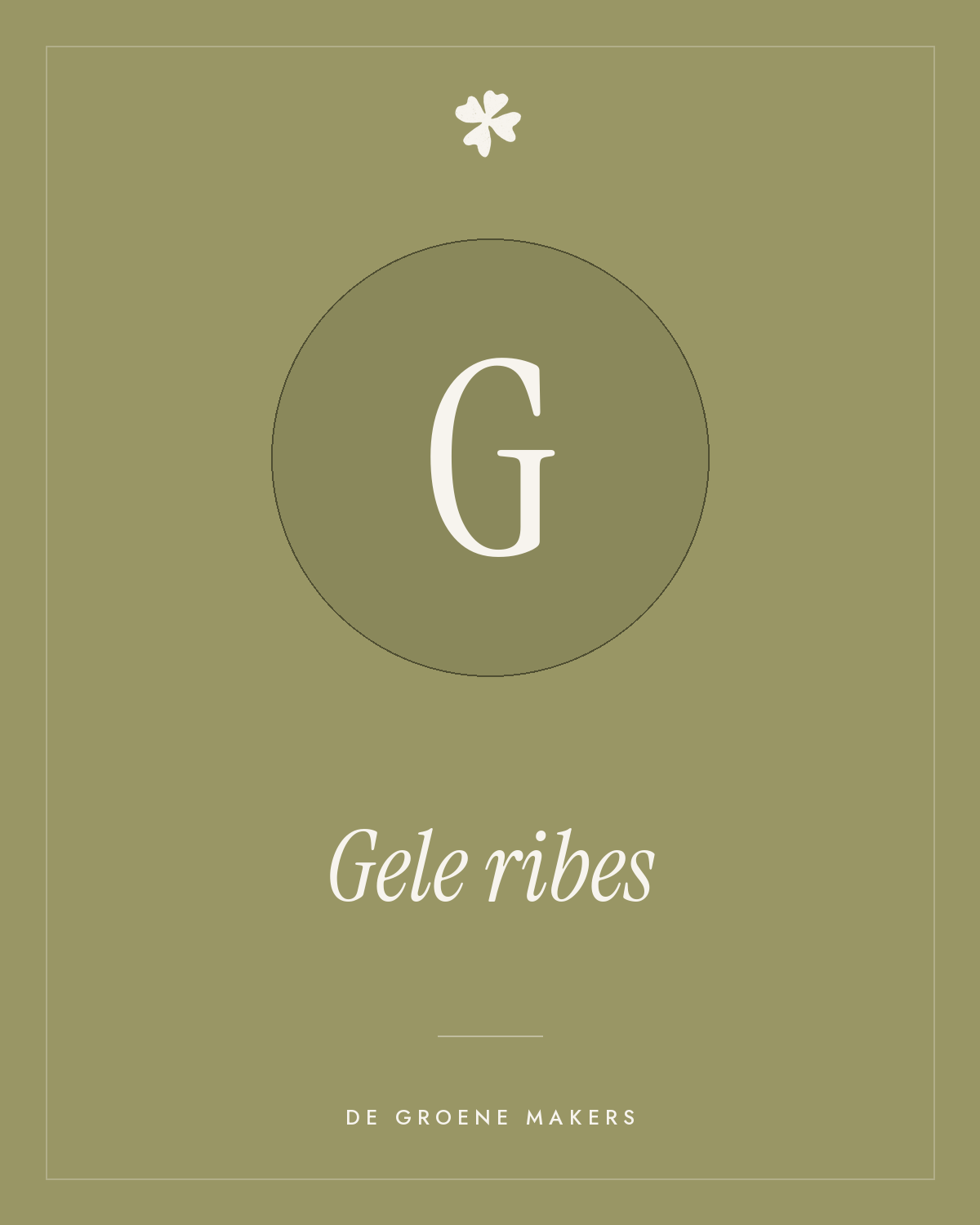 Gele ribes – De Groene Makers