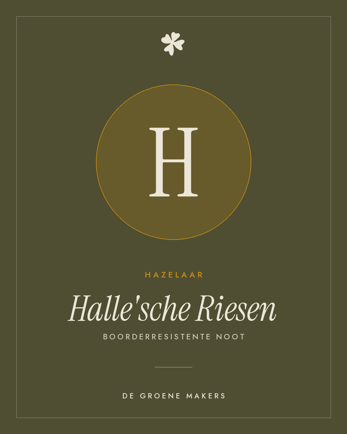 Hazelaar 'Halle'sche Riesen' – De Groene Makers
