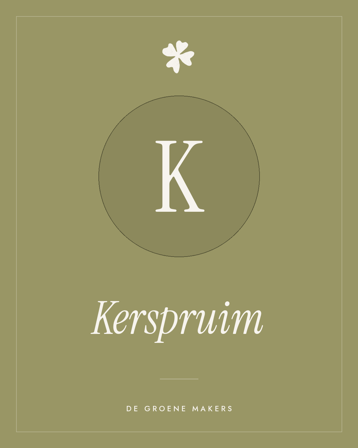 Kerspruim - De Groene Makers