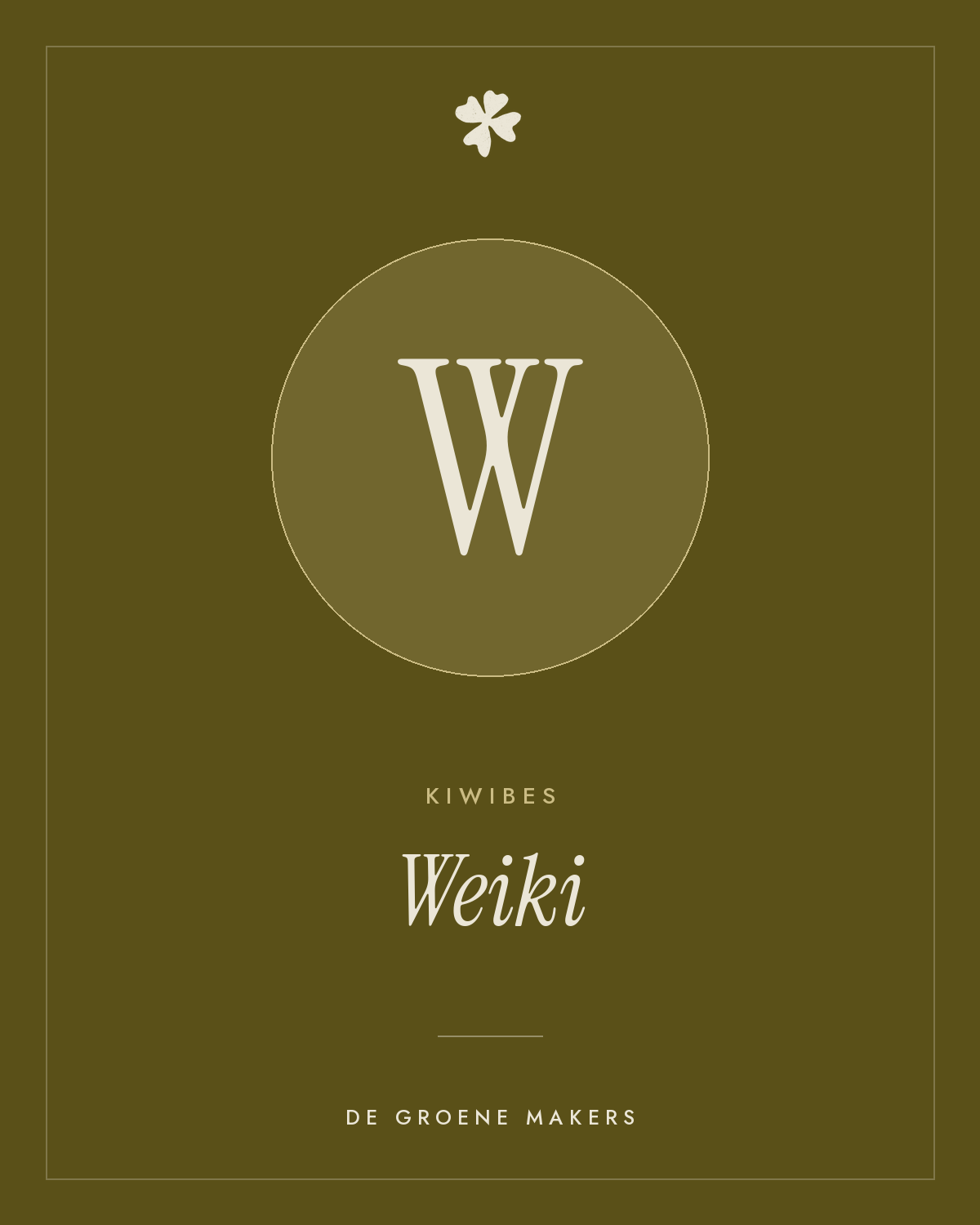 Kiwibes 'Weiki' – De Groene Makers
