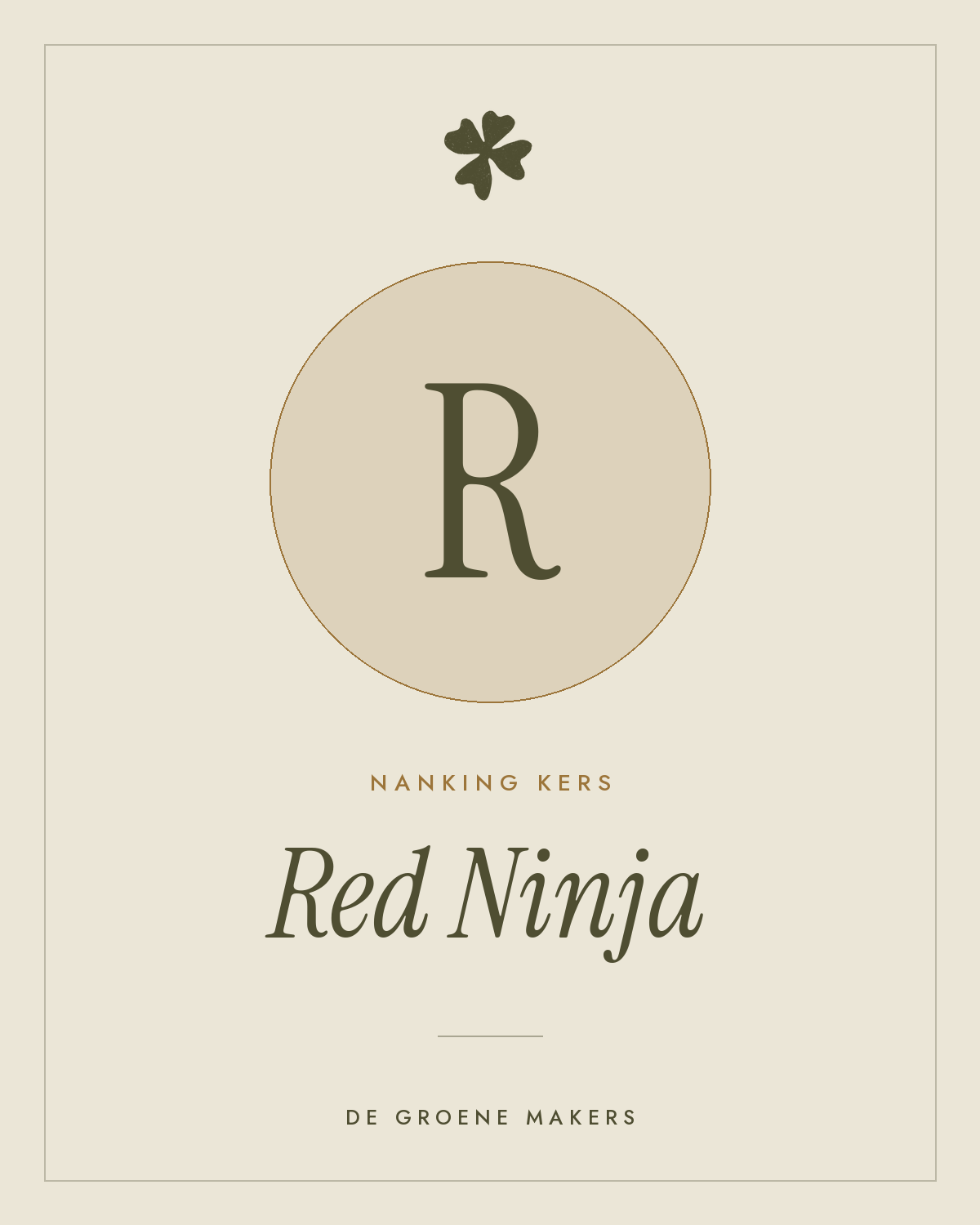 Nanking kers ‘Red Ninja’ - De Groene Makers