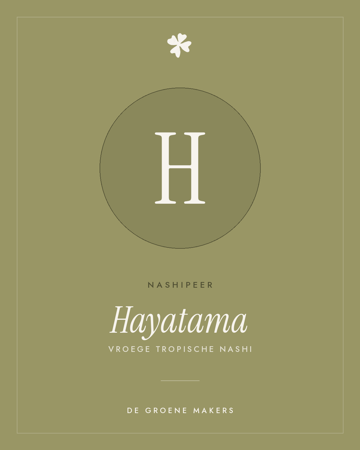 Nashipeer 'Hayatama' – De Groene Makers