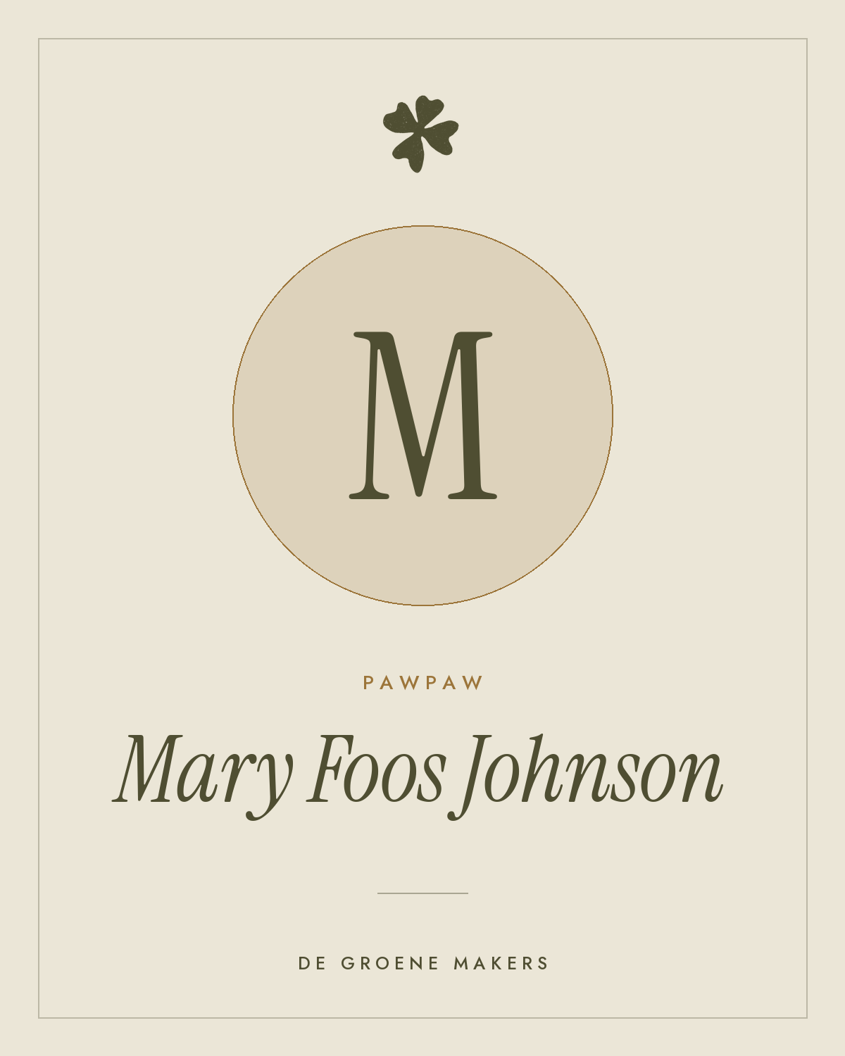 Pawpaw ‘Mary Foos Johnson’ - De Groene Makers