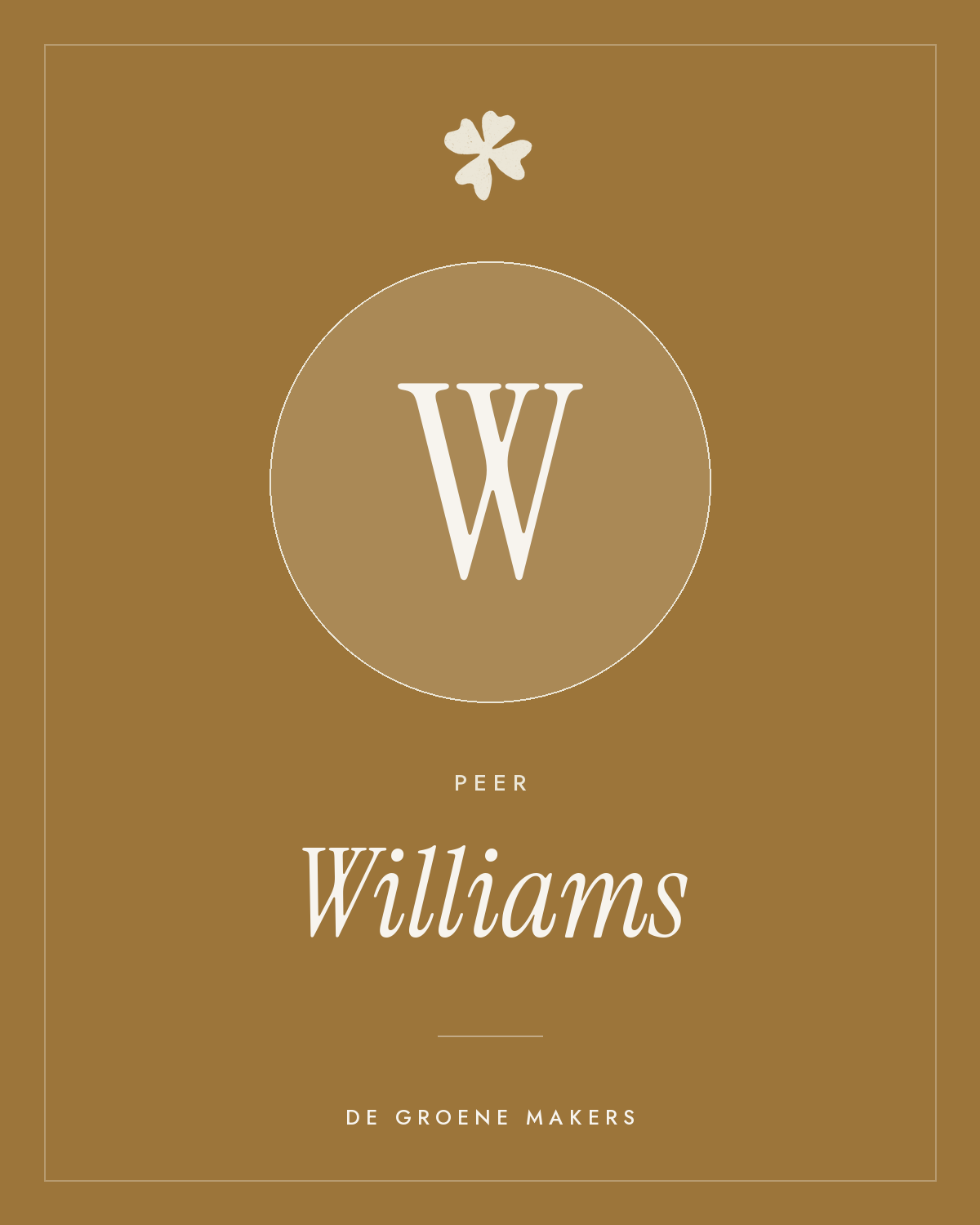 Peer ‘Williams’ - De Groene Makers