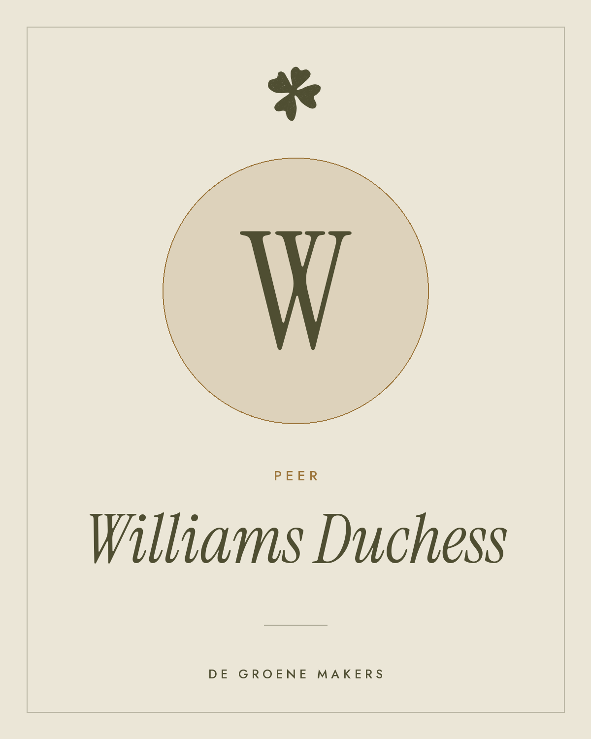 Peer ‘Williams Duchess’ - De Groene Makers
