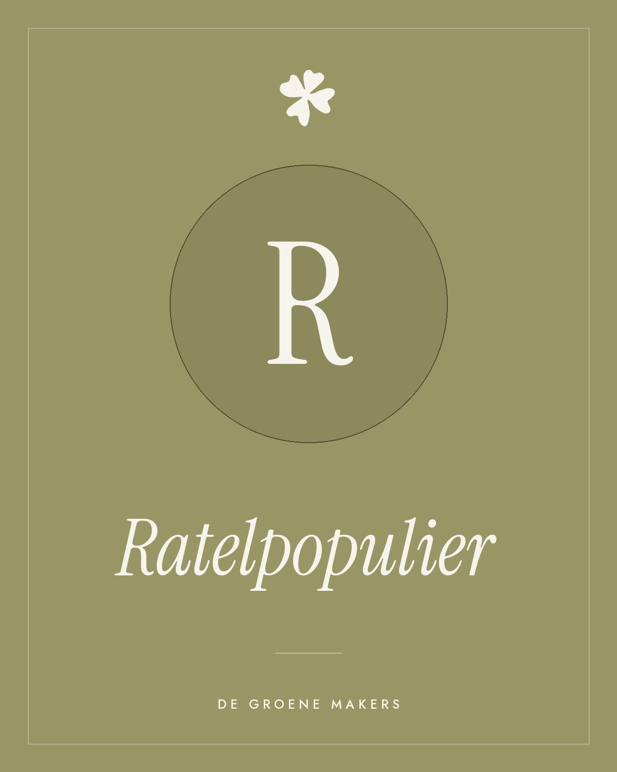 Ratelpopulier - De Groene Makers