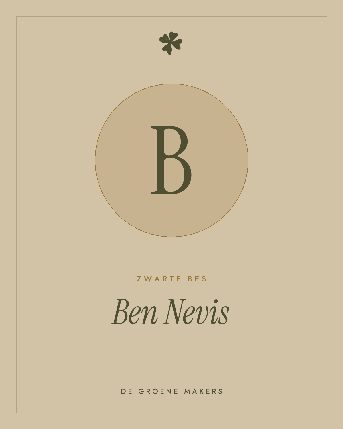 Zwarte bes 'Ben Nevis' – De Groene Makers