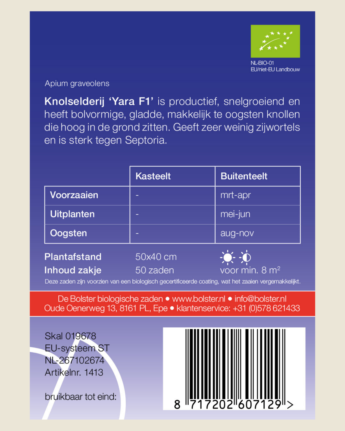 Knolselderij 'Yara F1' BIO