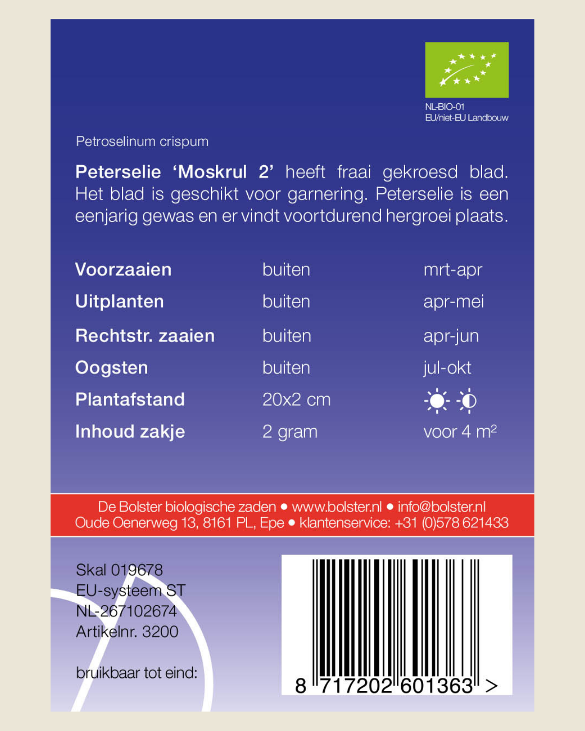 Peterselie 'Moskrul 2'