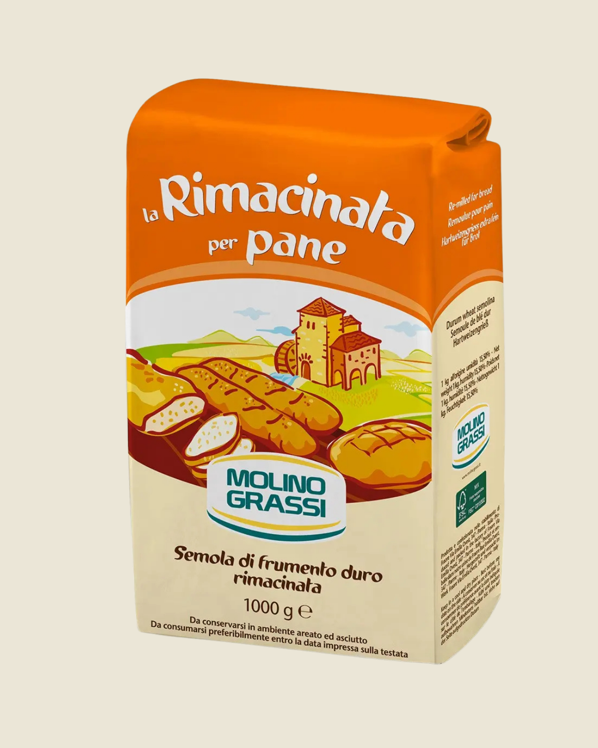 Semola rimacinata Molino Grassi 1 kg