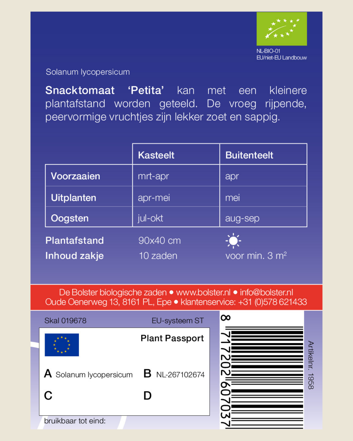 Snacktomaat 'Petita' BIO
