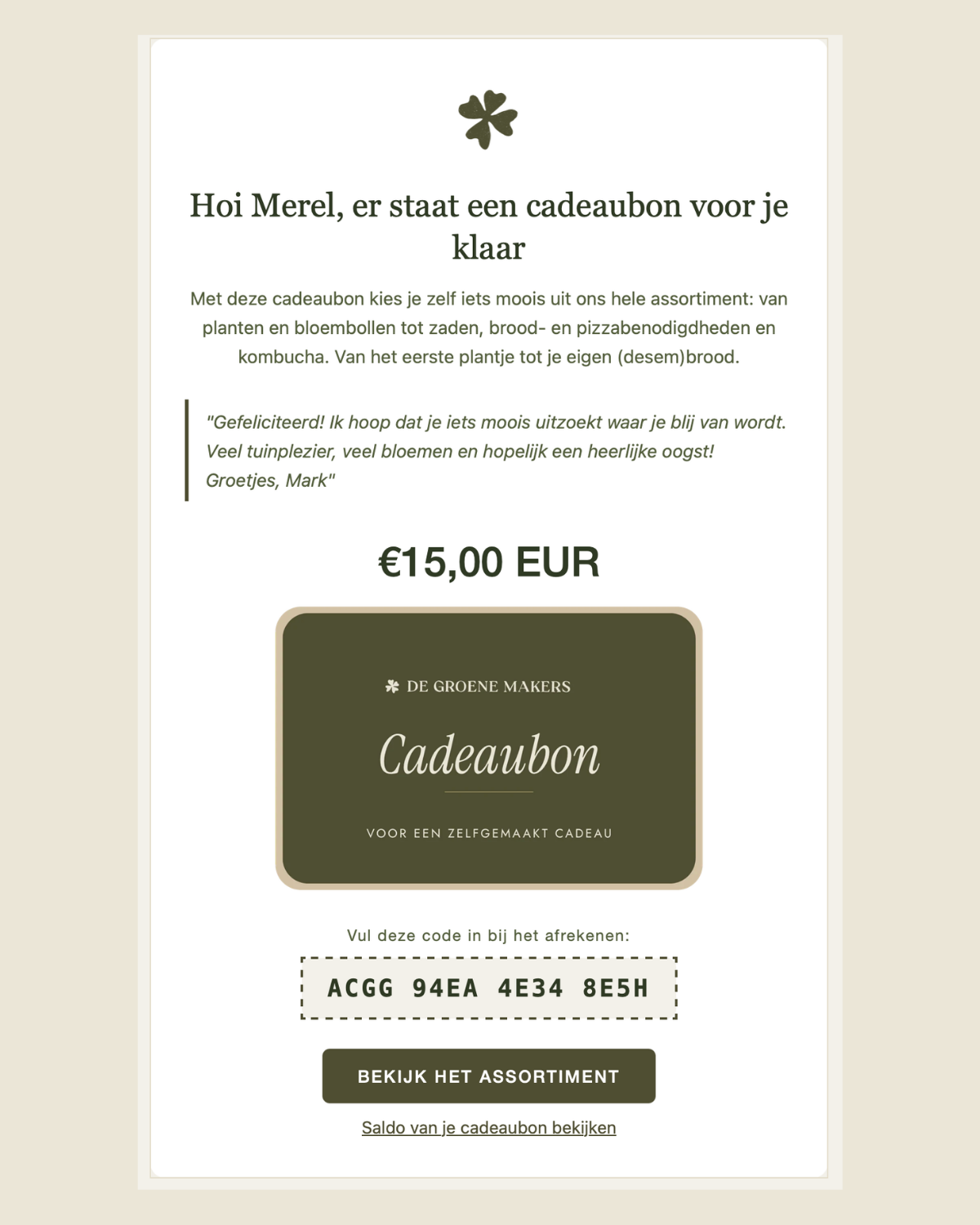 Cadeaubon