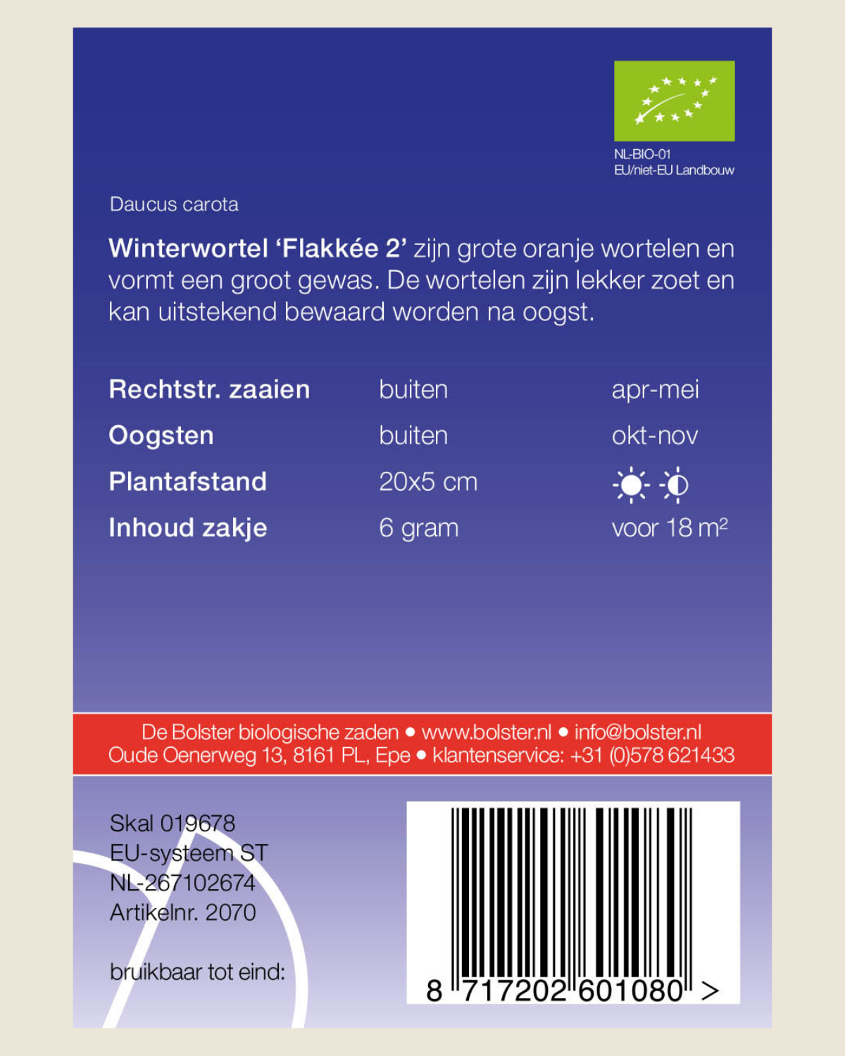 Winterwortel 'Flakkée 2'
