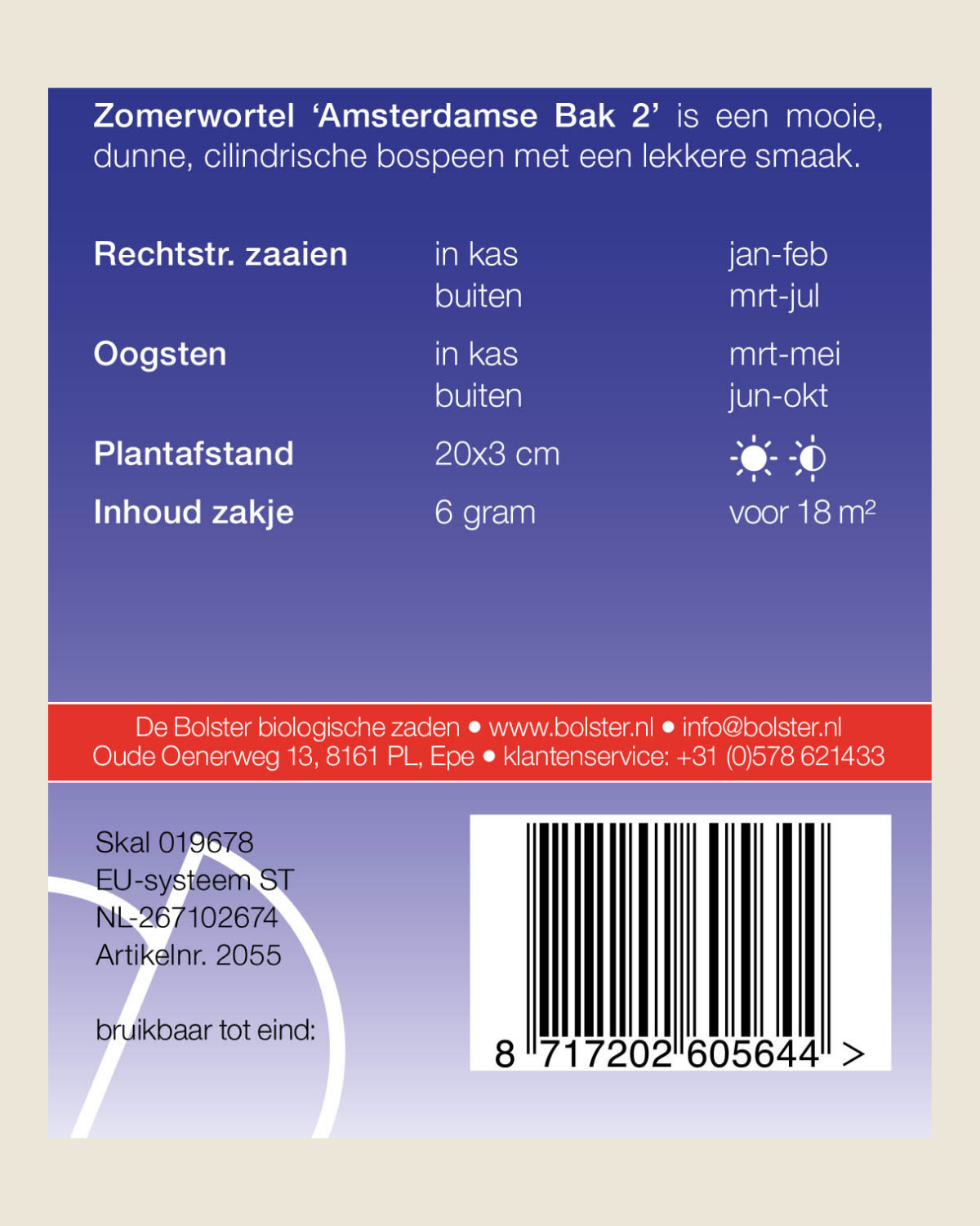 Zomerwortel 'Amsterdamse Bak 2'