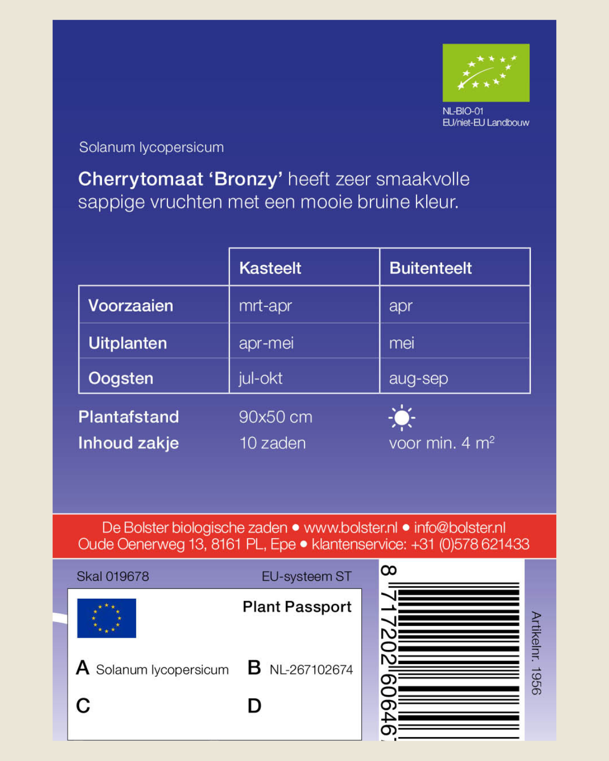 Cherrytomaat 'Bronzy' BIO
