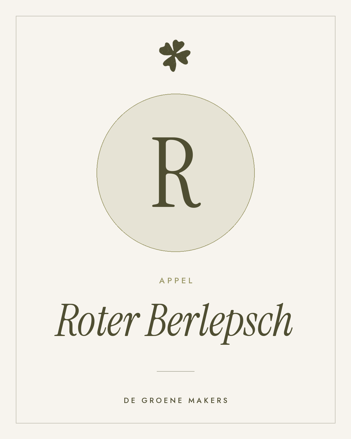 Appel ‘Roter Berlepsch’ - De Groene Makers