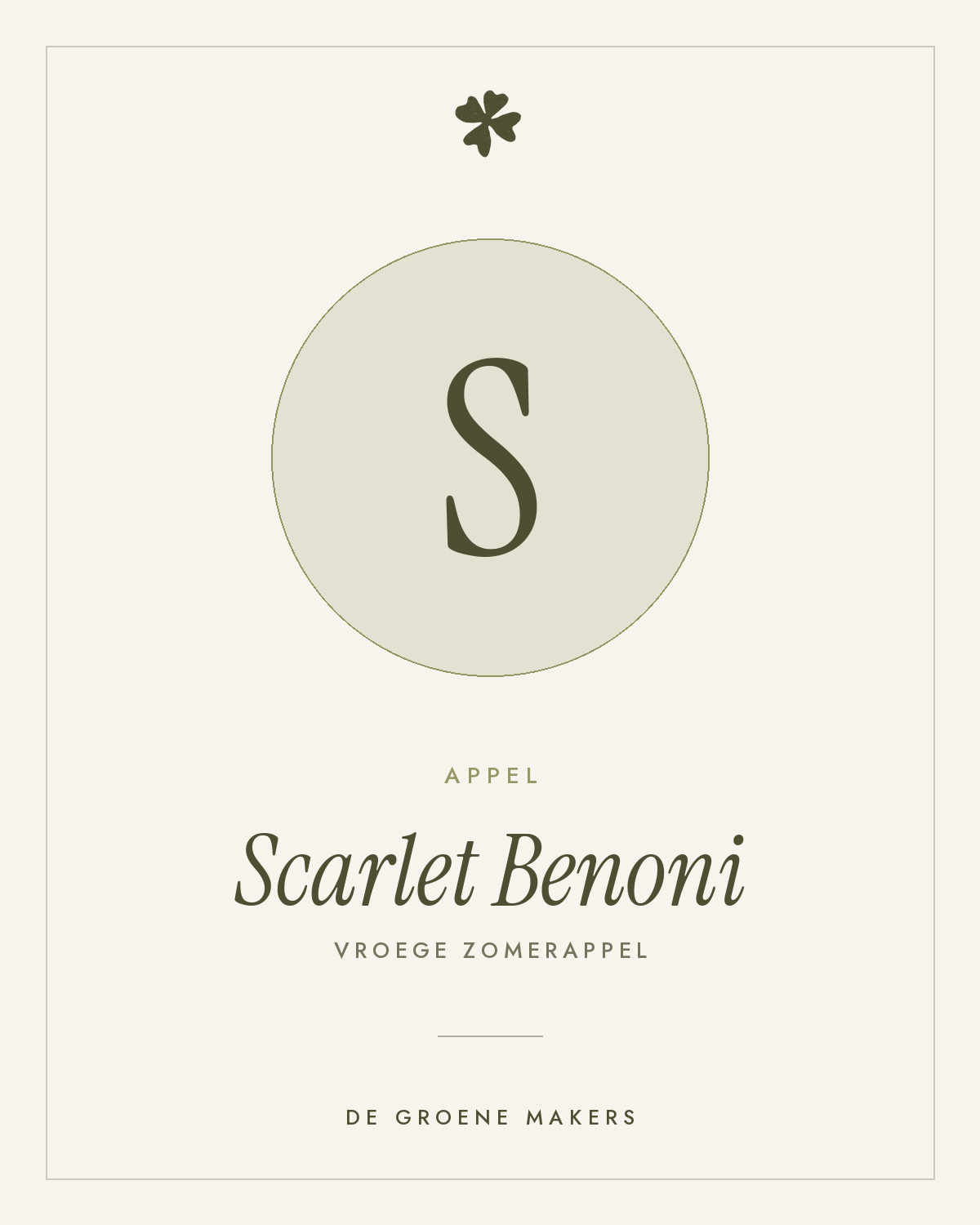 Appel 'Scarlet Benoni' – De Groene Makers
