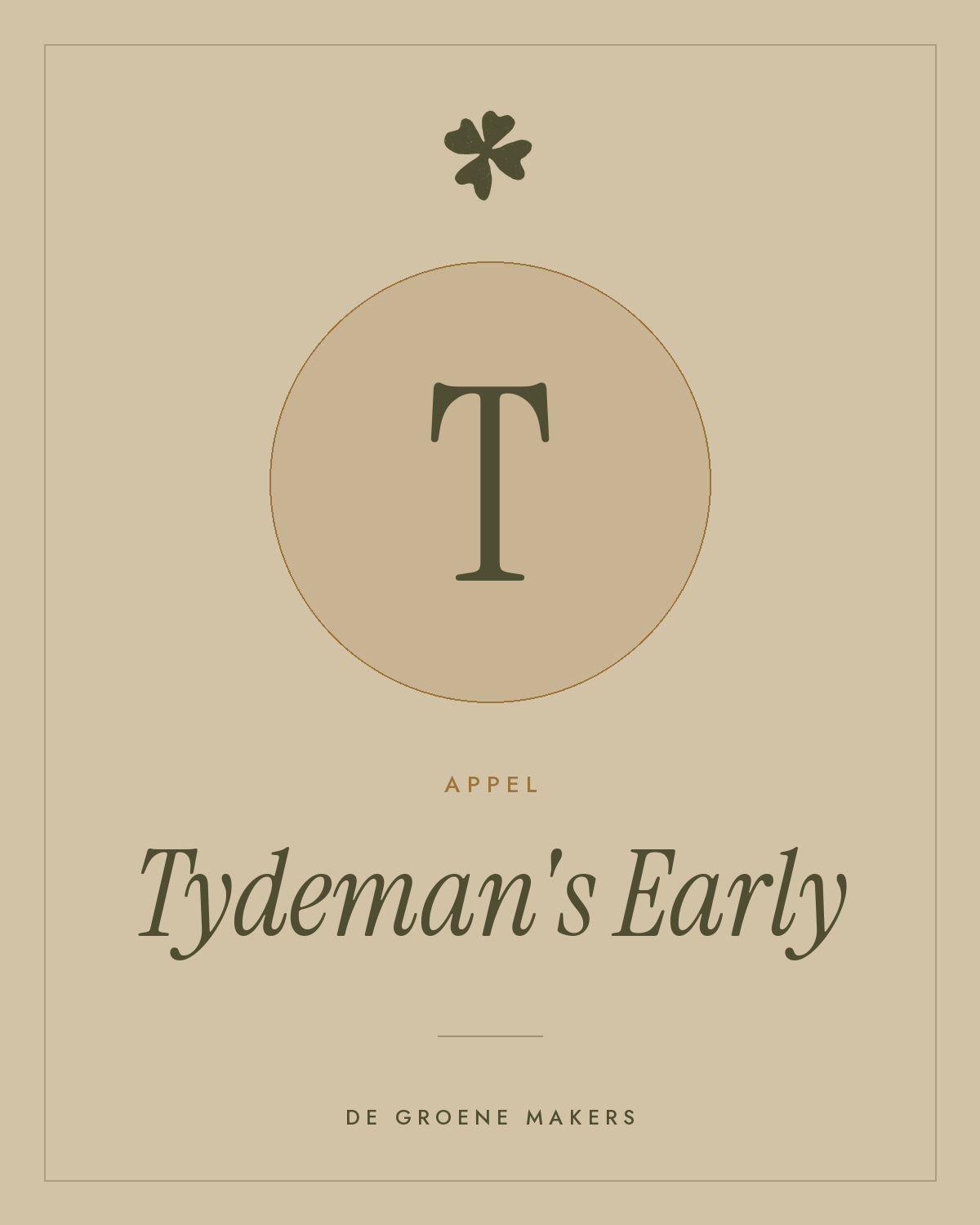 Appel ‘Tydeman's Early’ - De Groene Makers