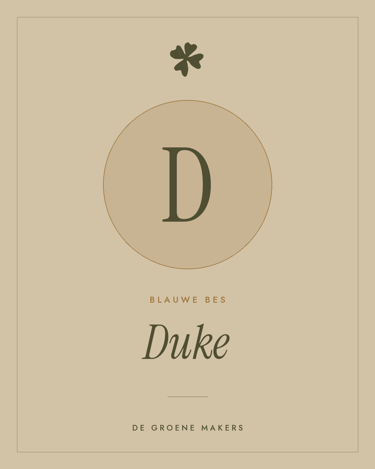 Blauwe bes ‘Duke’ - De Groene Makers