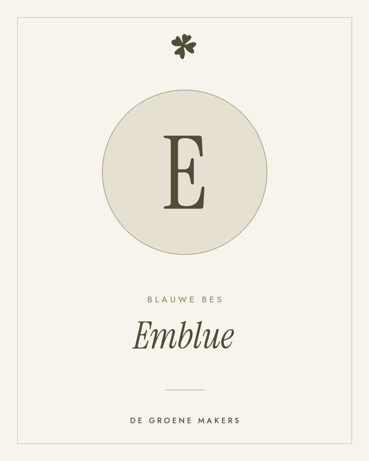Blauwe bes 'Emblue' – De Groene Makers
