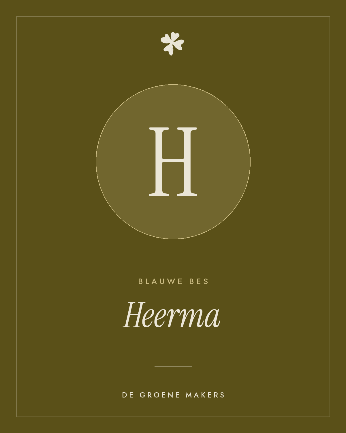 Blauwe bes 'Heerma' – De Groene Makers