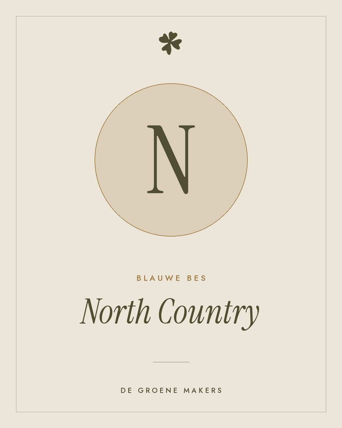 Blauwe bes 'North Country' – De Groene Makers