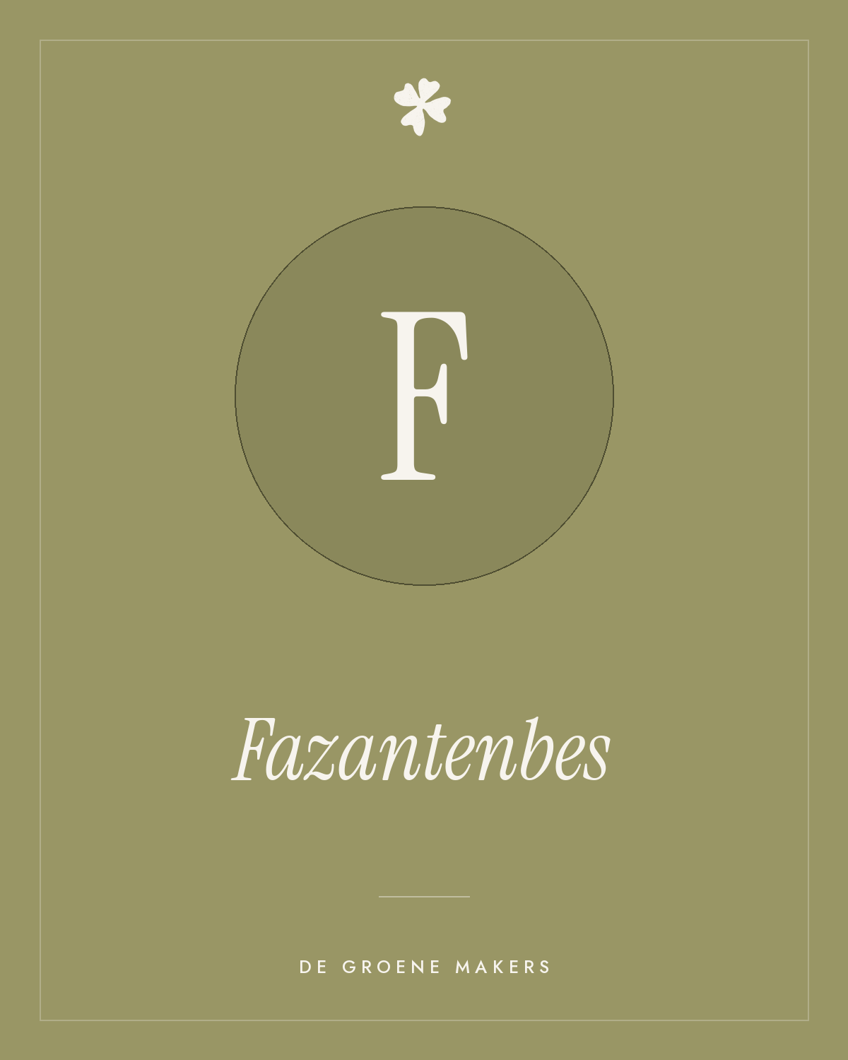 Fazantenbes – De Groene Makers