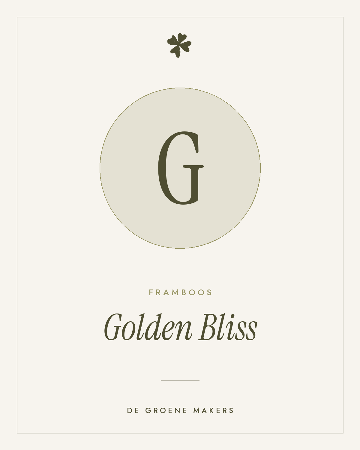 Framboos 'Golden Bliss' – De Groene Makers