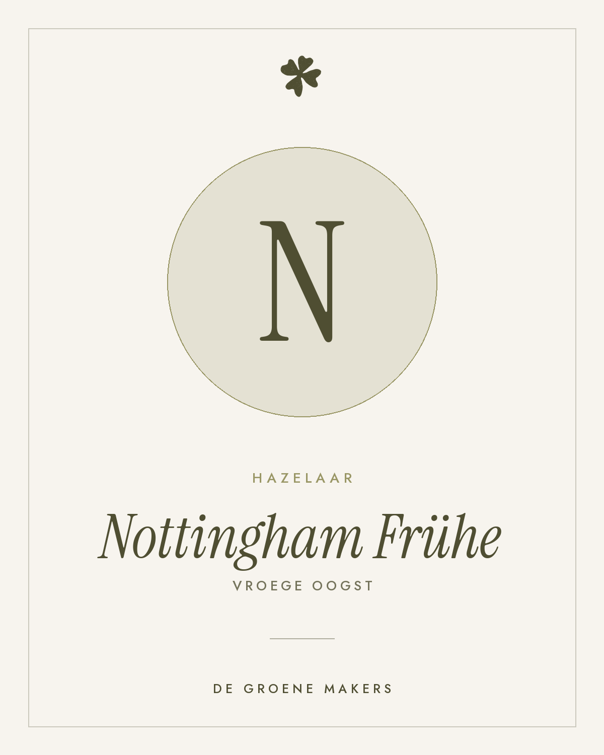 Hazelaar 'Nottingham Frühe' – De Groene Makers