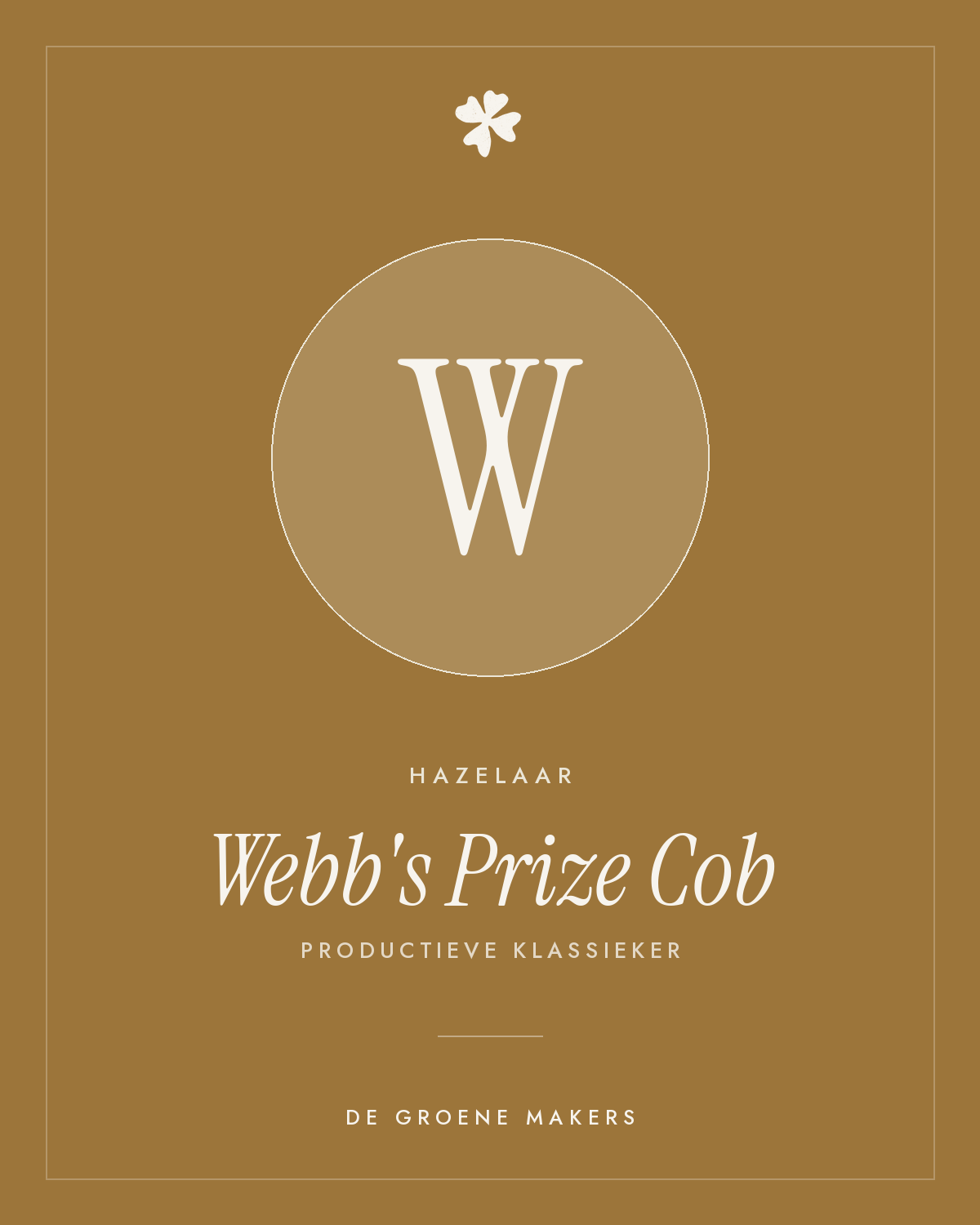 Hazelaar 'Webb's Prize Cob' – De Groene Makers
