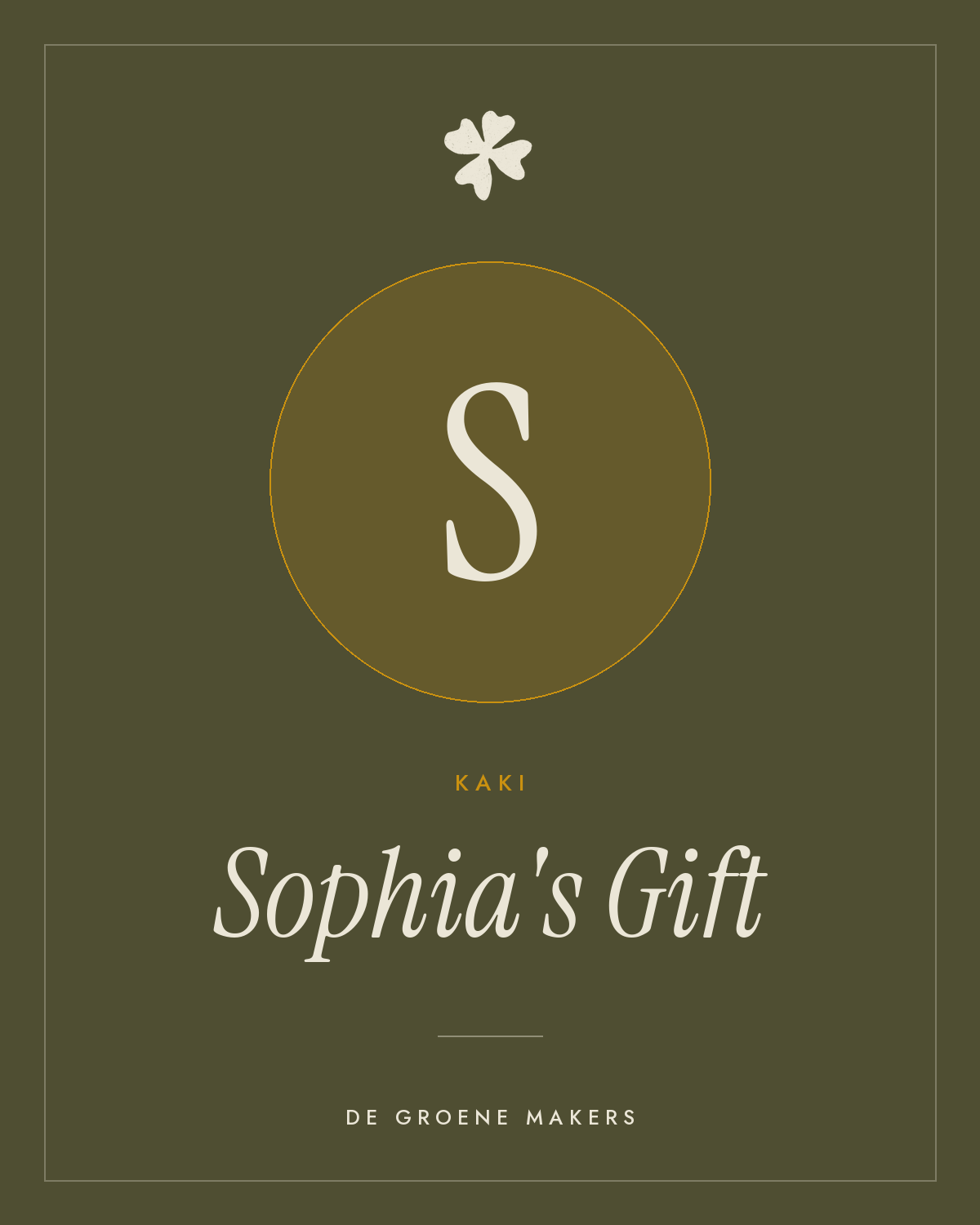 Kaki ‘Sophia's Gift’ - De Groene Makers