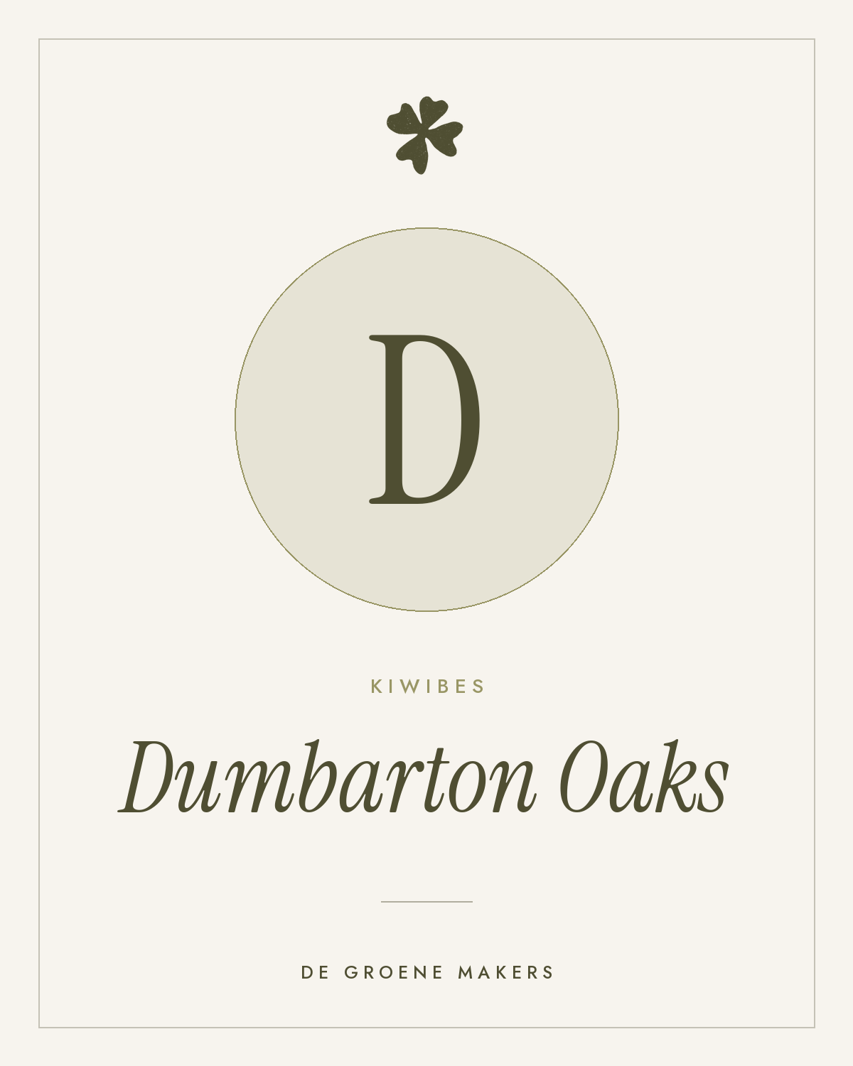Kiwibes ‘Dumbarton Oaks’ - De Groene Makers