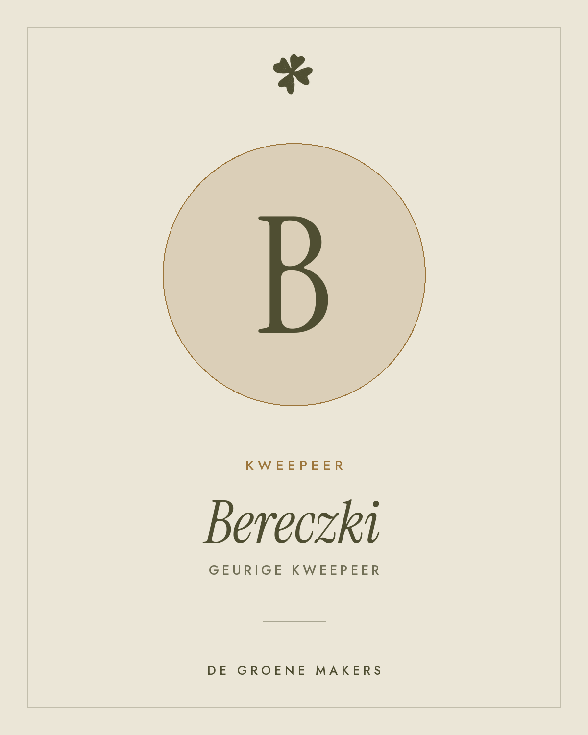 Kweepeer 'Bereczki' – De Groene Makers