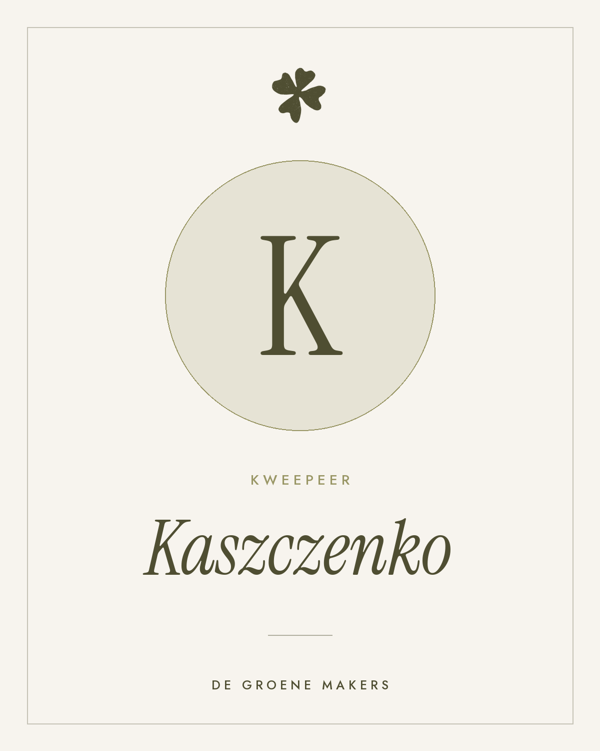 Kweepeer ‘Kaszczenko’ - De Groene Makers