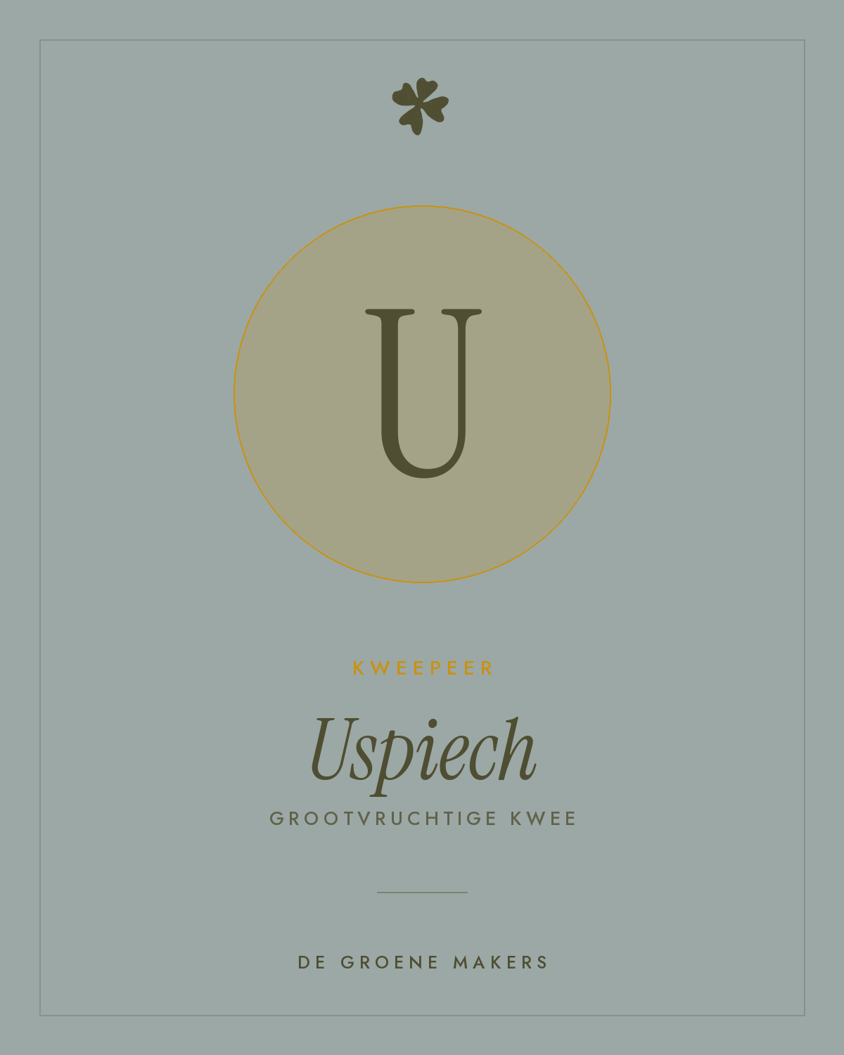 Kweepeer 'Uspiech' – De Groene Makers