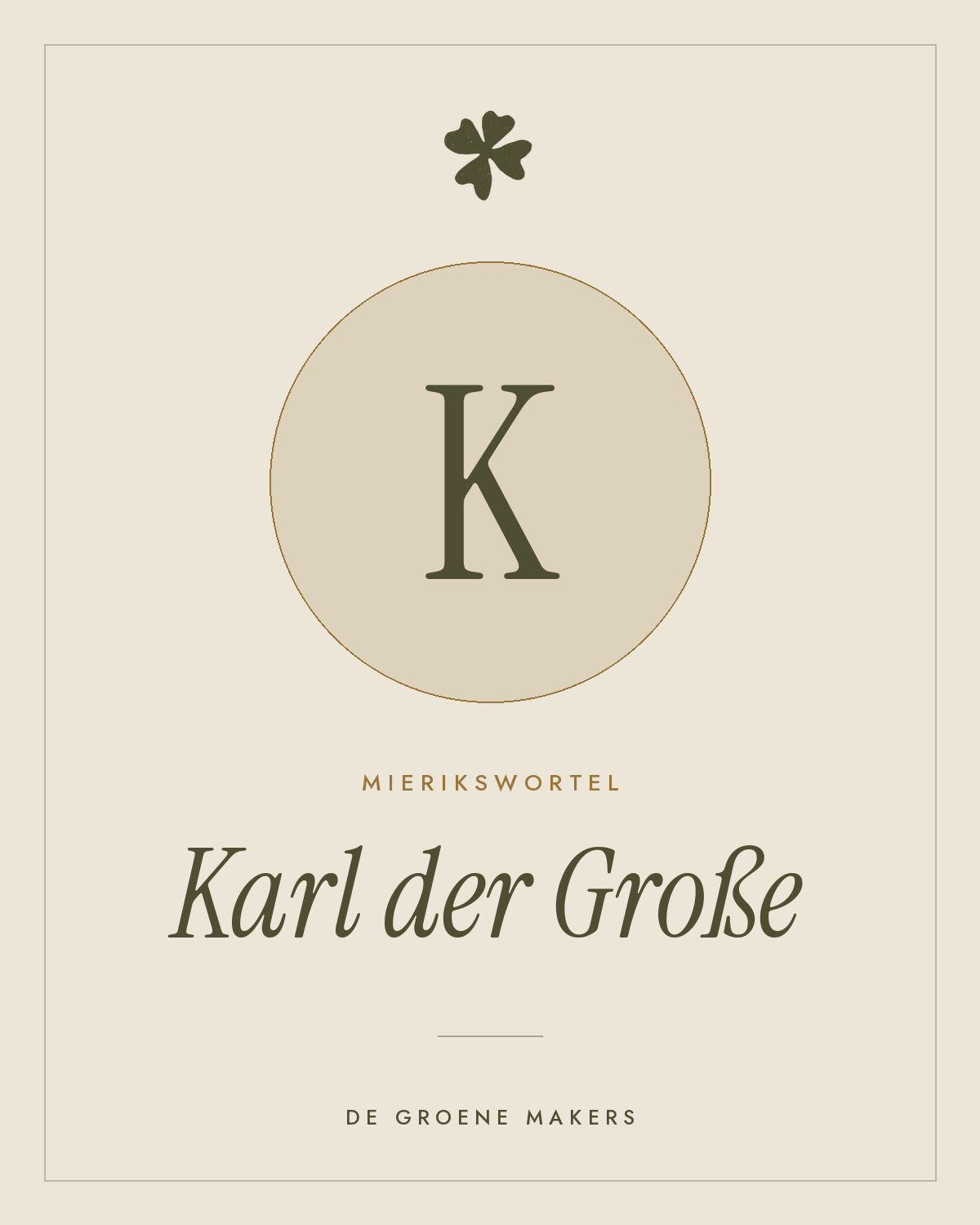 Mierikswortel ‘Karl der Große’ - De Groene Makers