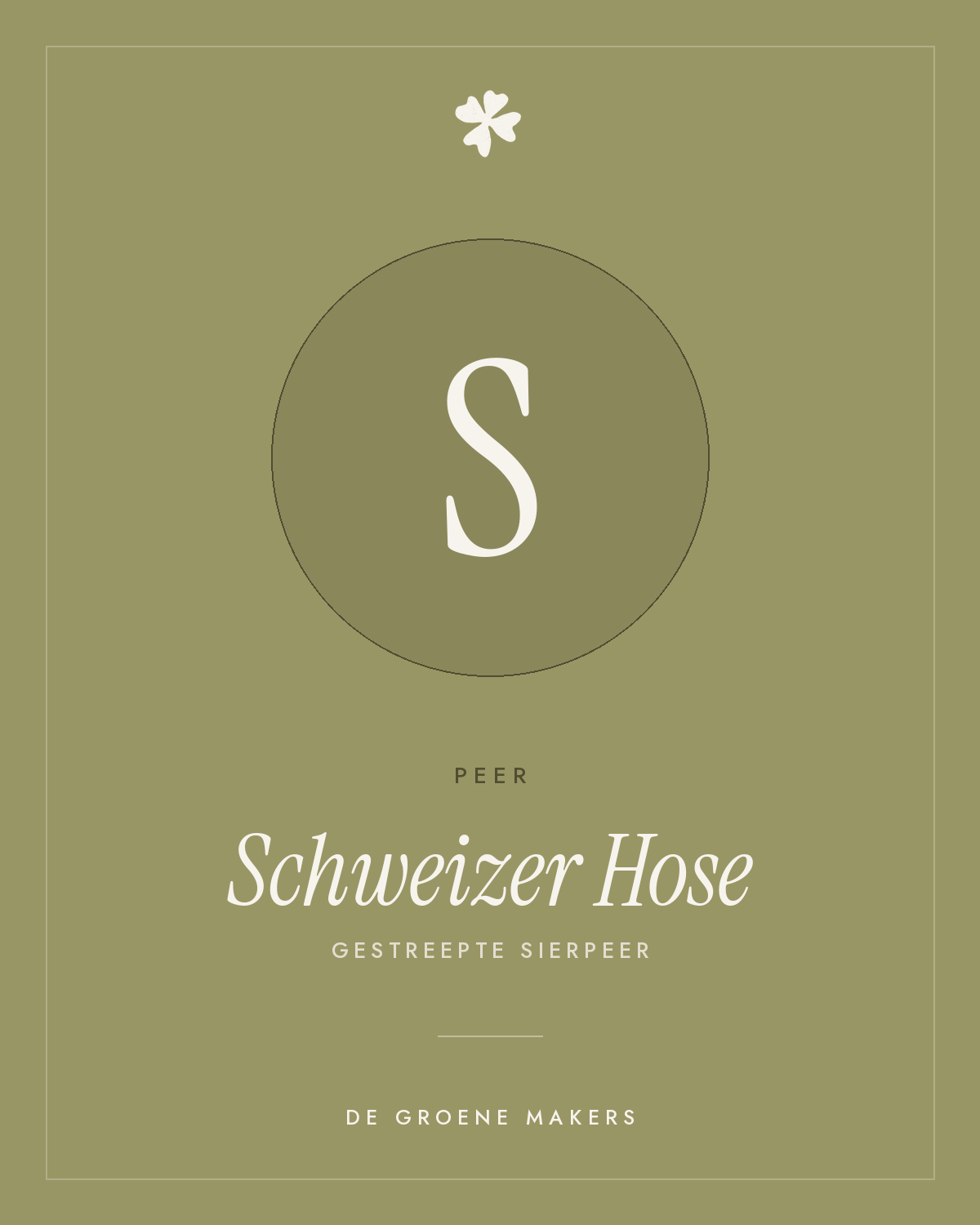 Peer 'Schweizer Hose' – De Groene Makers