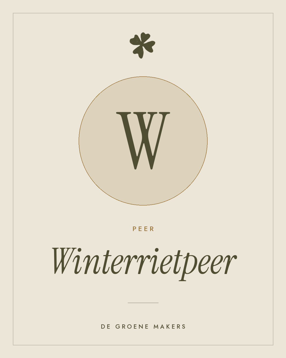 Peer ‘Winterrietpeer’ - De Groene Makers
