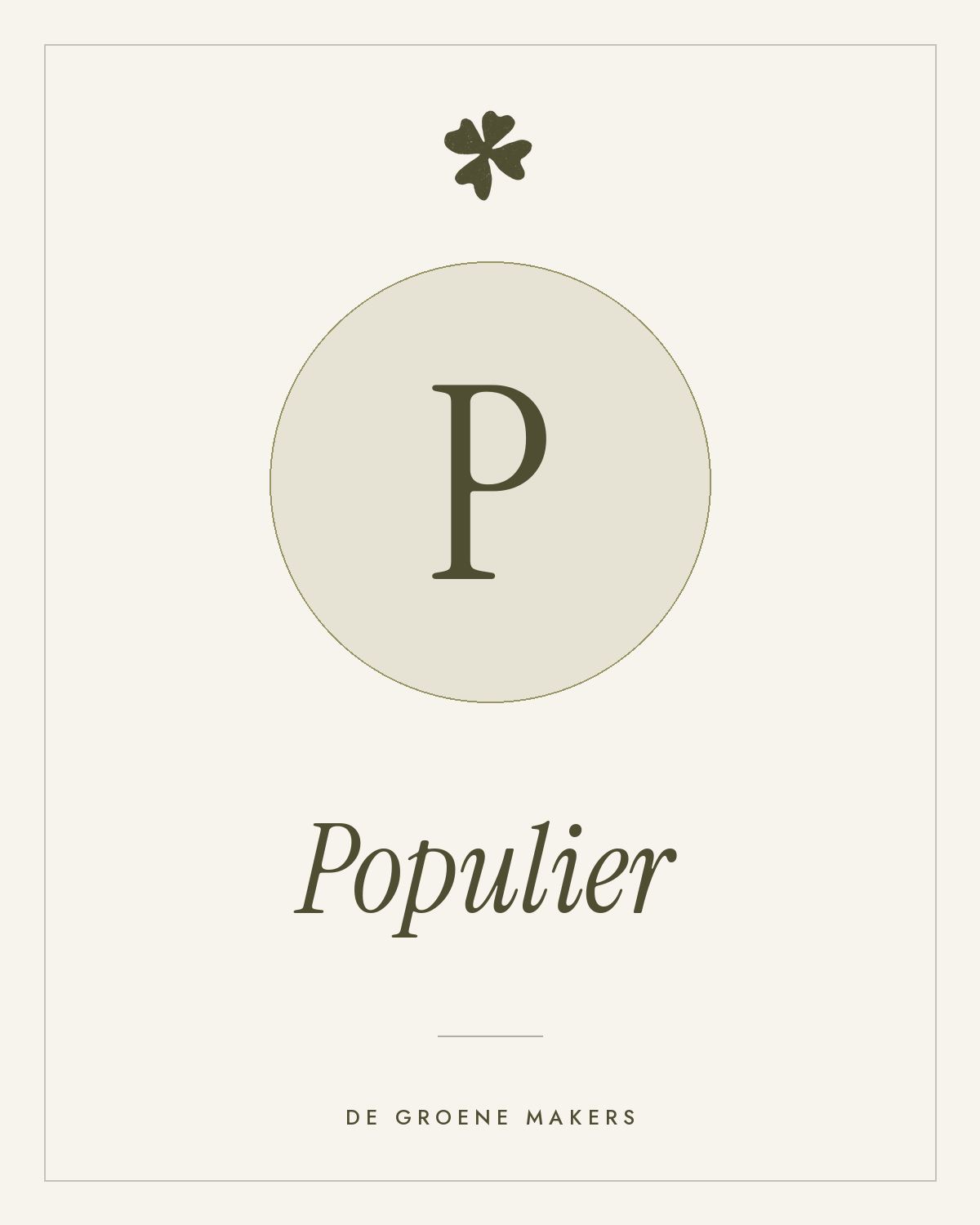 Populier - De Groene Makers