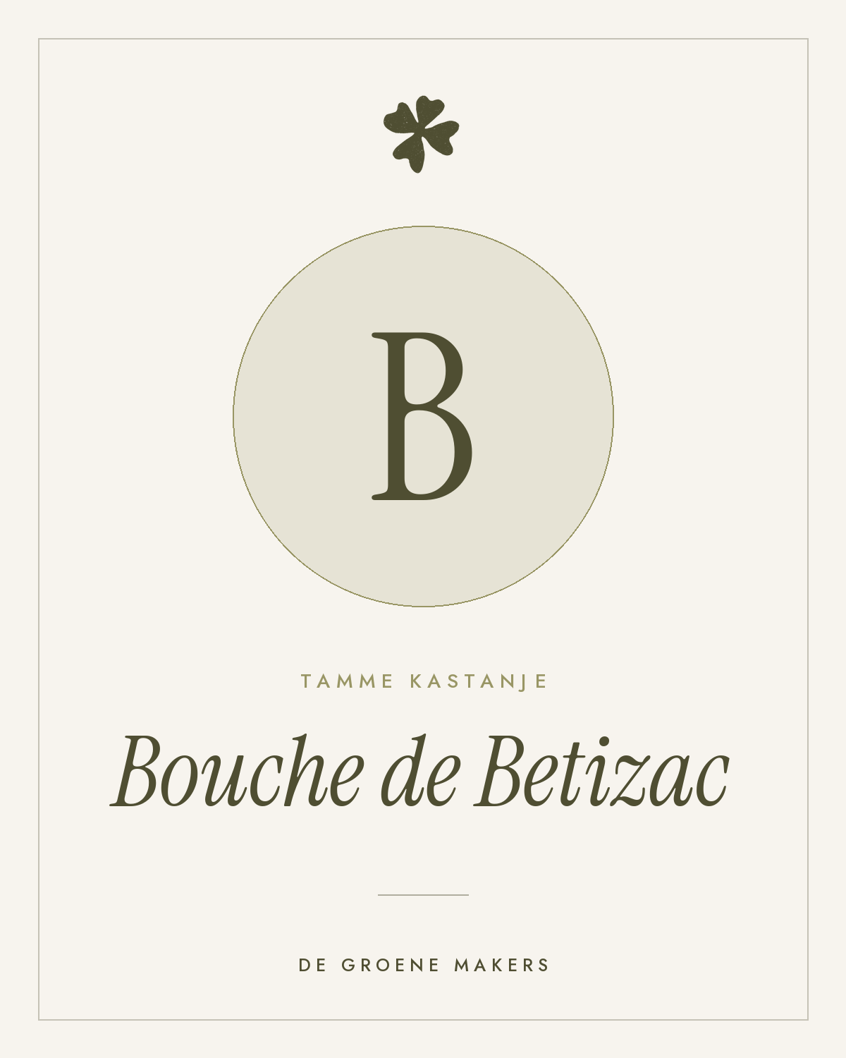Tamme kastanje ‘Bouche de Betizac’ - De Groene Makers