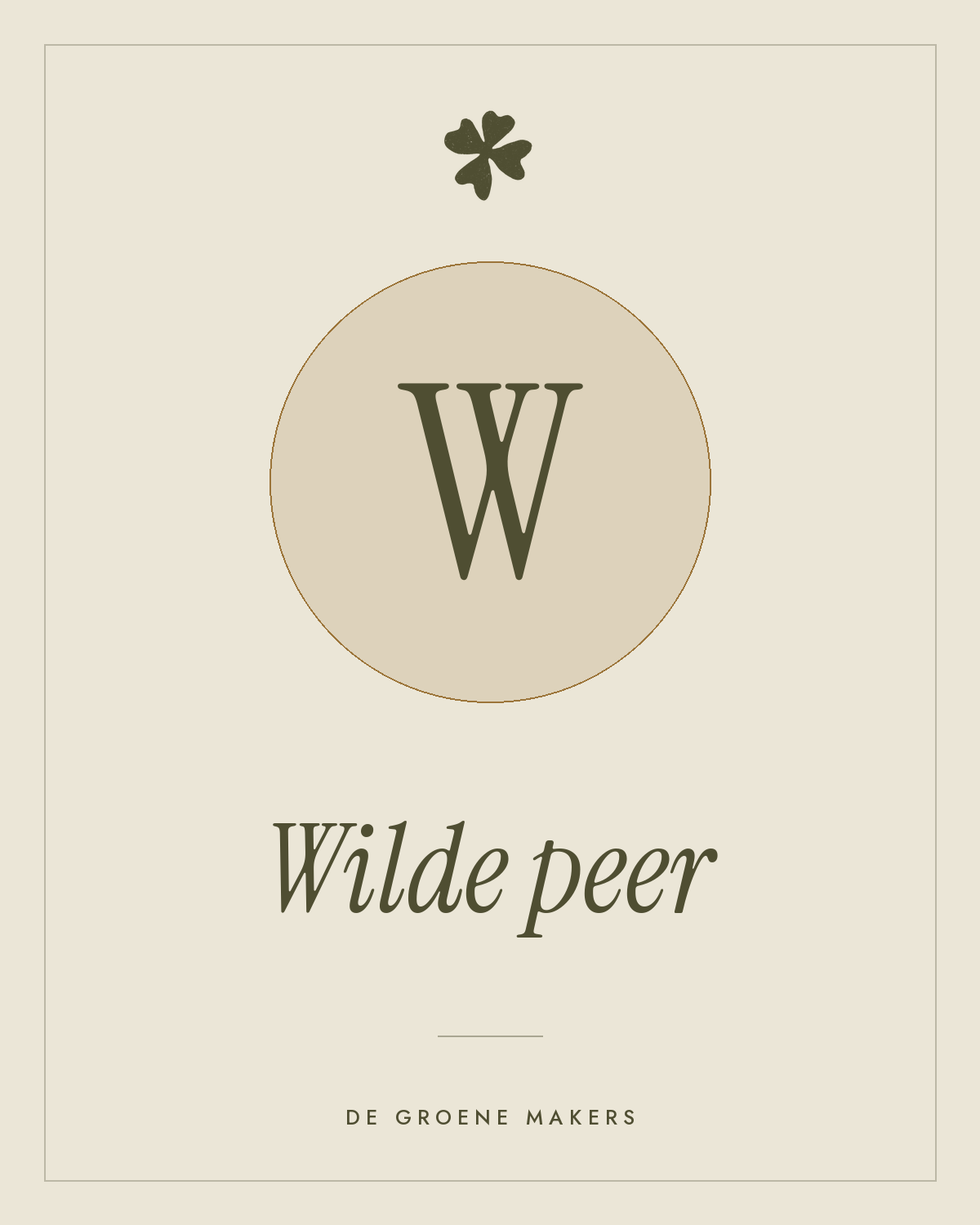 Wilde peer - De Groene Makers