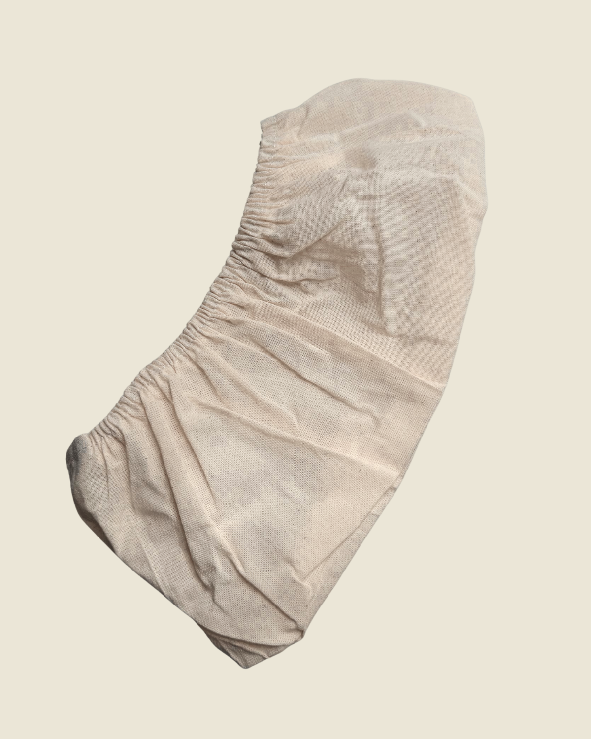 Katoenen hoes voor rijsmandje ovaal 21 x 14 cm