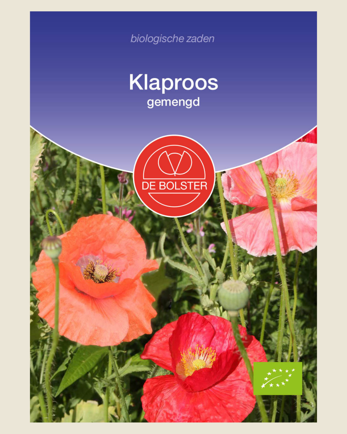 Klaproos, gemengd BIO