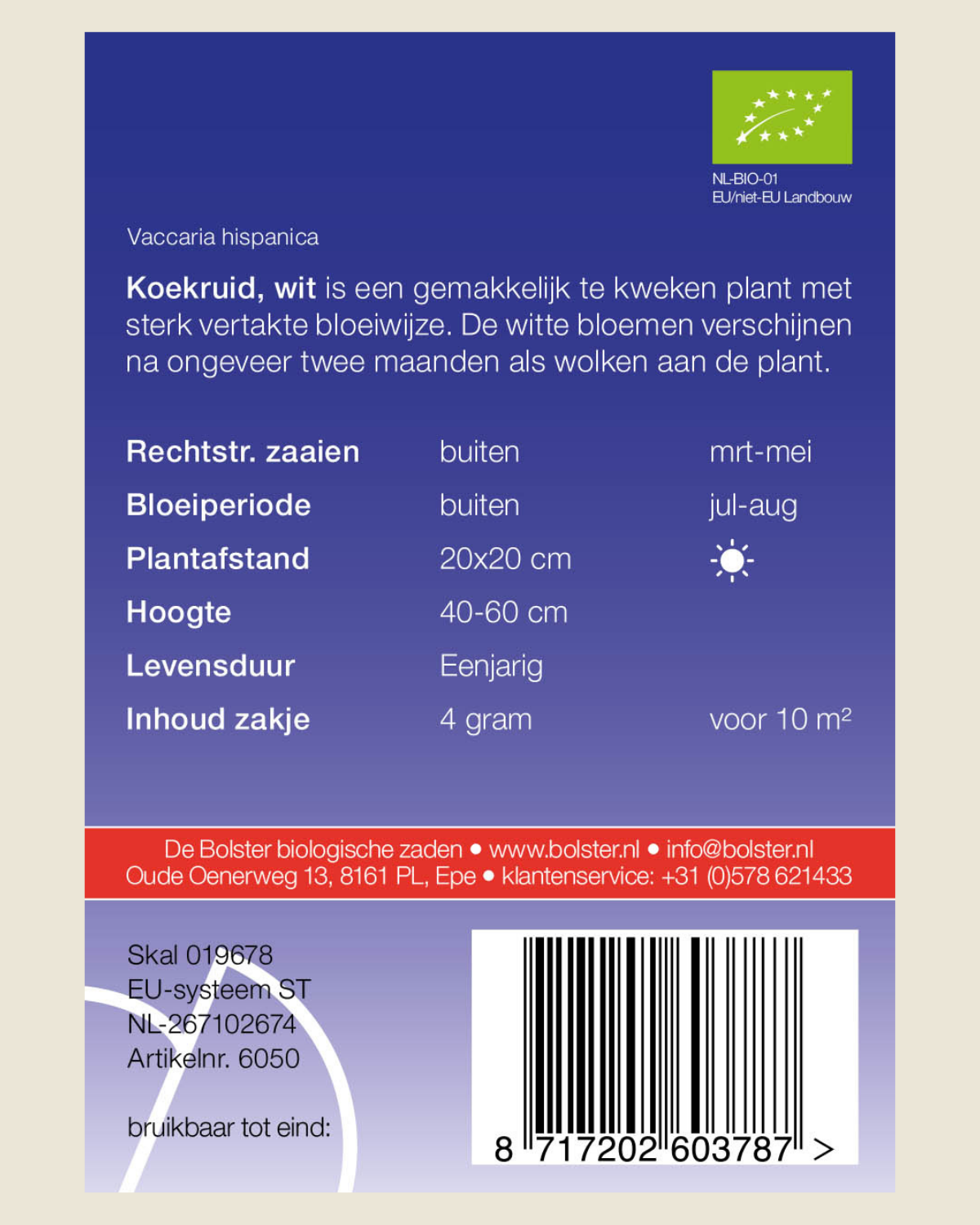 Koekruid, wit BIO
