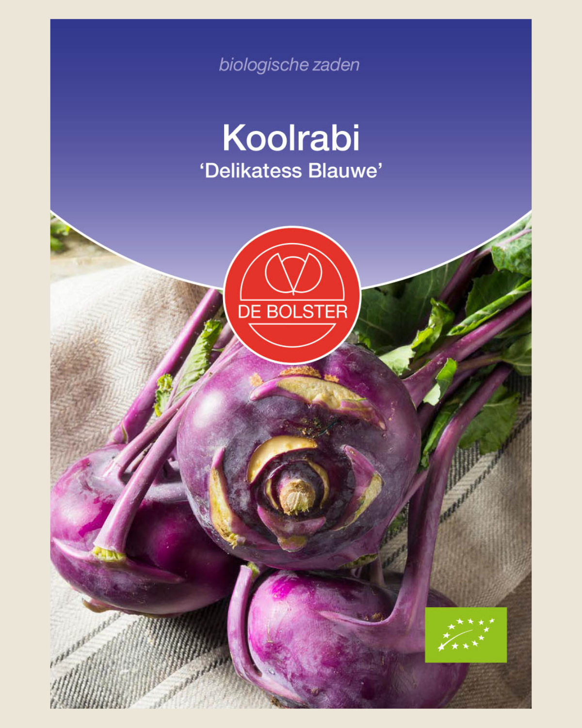 Koolrabi 'Delikatess Blauwe' BIO